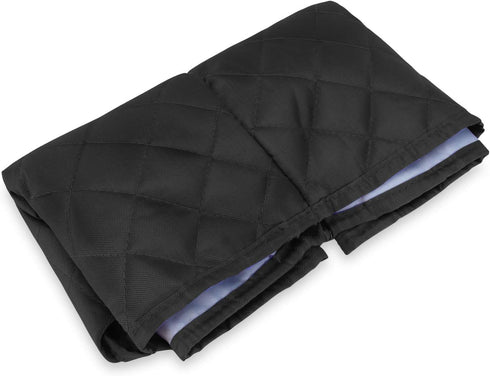 Luxja Dust Cover for 8 Quart Instant Pot, Cloth Cover with Pockets, Black Quilted Fabric