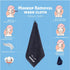 12 Pack 13 13 White Classic Bleach Safe Black Makeup Washcloths for Face Cleansing, - Super Soft Luxury Cotton Black