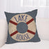 Waterproof Outdoor Lake House Pillow Covers 24x24 Inch Vintage Summer Coastal Nautical Life Buoy Throw Pillow Cases Ocean Rustic Farmhouse Decorations Cushion Cover Double Sided by Fukeen
