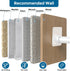 AIZESI Short Spring Tension Curtain Rods - 2 Pcs (White, 17" to 28")