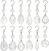 Decor(Clear,12pcs) kanpura Crystal Chandelier Prisms,Crystal Sun Catcher Kit,Rainbow Hanging Crystals Suncatcher