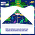 FUTBU 30x50 Dinosaur Hooded Beach Towel for Boys, Soft & Absorbent T-Rex Dinosaur Poncho Towel, Green Blue Bathrobe