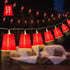 2 Pack 13 20 Hiboom FT LED Cups String Lights, Mini Shot Cups Fairy Light Decoration, Battery Operated Party LED