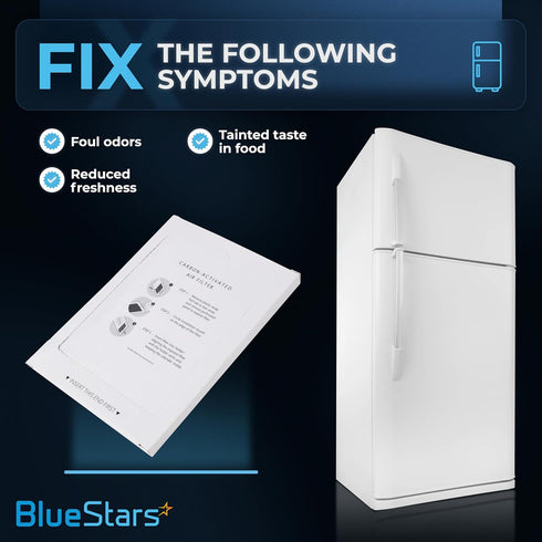 BlueStars EAFCBF Refrigerator Air Filter Replacement Part - Compatible with Frigidaire & Electrolux Pure Air EAFCBF RAF1150 242061001 242047801 242047804 - PACK OF 4