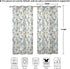 84" 42" 2 Set Renaiss Botanical Herbs Blackout Curtains, Vintage Eucalyptus Leaf Thermal Insulated Bedroom Window