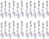 60 PCS Clear Acrylic Crystal Beads for Christmas Ornaments Tree Decorations Garland
