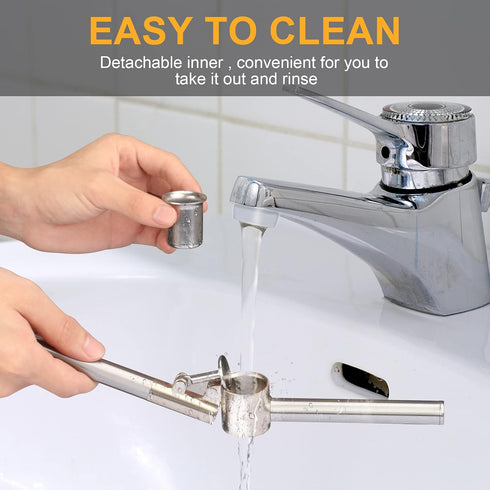 Roeene 304 Garlic Press, Stainless Steel Garlic Mincer & Crusher, Heavy Duty, Easy Squeeze, Rust Proof, Easy Clean