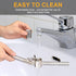 Roeene 304 Garlic Press, Stainless Steel Garlic Mincer & Crusher, Heavy Duty, Easy Squeeze, Rust Proof, Easy Clean
