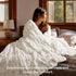 Cozy 60x80 inch, BEDELITE Faux Fur Twin Blanket for Couch - Super Soft & Plush Striped Blanket for Sofa and Room Decor