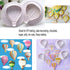 Markeny 10 Pack Cake Fondant Embossing Mold, Balloon Cloud Fence Cookie Cutters for Sugarcraft Baking