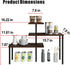 Countertop 3 Organizer Organization Tier Kitchen Corner Shelves Adjustable Spice Storage Rack for Bathroom Coffee Area