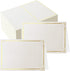 70 Pcs Blank Place Cards with Gold Foil Frame, Fillable Banquet Seat Cards for Wedding Table Setting