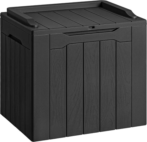 Devoko 30 Gallon Resin Deck Box Waterproof Outdoor Storage Box for Patio