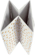 DII Non Woven Storage Collection Polka Dot Collapsible Bin Small Set, 11x11x11 Cube, White with Gold Dots, 4 Piece