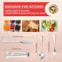 Cheese Butter Spreader Knife Set Charcuterie Accessories 16 Pieces Charcuterie Board Utensils Stainless Steel Spreader Knives Mini Serving Tongs Spoons and Forks for Jam Appetizers Pastry by Mlurcu