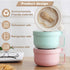 28.7oz Rarapop Microwave Soup Bowl Containers with Lids, Wheat Straw Ramen Noodles Cup Mug for Instant Noodles,Oatmeal