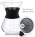 5 Cup Coffee Maker, Chemex Glass Pots, Kaffee Gator, Manual Hand Drip Coffee Maker with Stainless Steel Filter