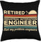 Retired Industrial Automation Engineer Not My Problem Throw Pillow, Multicolor, 18x18