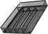 titivate Kitchen Cutlery Tray, Silverware Drawer Organizer with 5 Compartments for Forks/Knives/Spoons (Black)