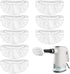 8 Pack Universal Microfiber Cloths for Handheld Steam Cleaner, Double-Layered Reusable &