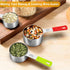 Wildone 8-Piece Measuring Cups Set, Stainless Steel Nesting Cups for Dry and Liquid Ingredients, Dishwasher Safe