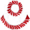 32Ft Red White Plaid Stripe Dot Fabric Bunting Banner, Triangle Flags Cotton Garland for Birthday, Wedding, Party, Home