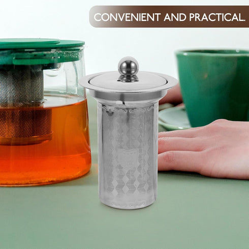 HEMOTON 2pcs Tea Strainer, Loose Tea Filter, Teapot Mesh Strainer, Tea Infuser, Tea Basket