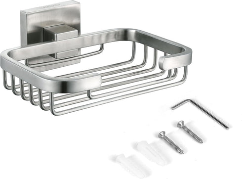 SEIDO Soap Dish for Shower Wall, 304 Stainless Steel Bar Soap Holder for