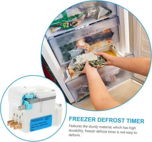 HEMOTON Refrigerator Defrost Timer, Electronic Defrost Timer for Kitchen Fridge Defrost Timing Tools