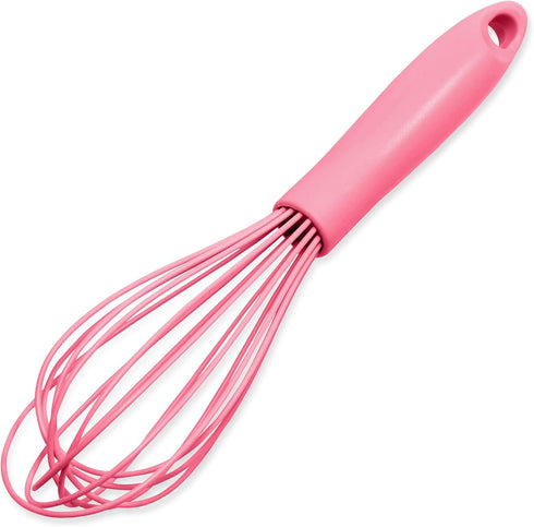 Chef Craft Premium Silicone Wire Cooking Whisk, 10.5 Inch in Pink