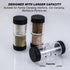 Set, 2-in-1 Backpack, Sunmei Salt and Pepper Shakers Moisture Proof Portable Spice Shaker with Airtight Lid, Perfect