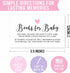 Hadley Designs 25 Books For Baby Shower Request Cards, Pink Baby Shower Invitation Inserts, Guest Book Alternative
