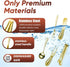 Charcuterie Board Accessories Set, Cheese Spreader Knife, Stainless Steel Mini Serving Tongs, 18 Pieces (Golden)