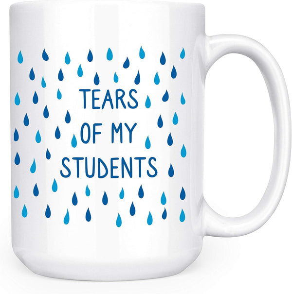 Artisan Owl Tears of My Students Mug, 15oz Funny Ceramic Cup for Teachers & Educators