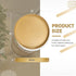 13" MAONAME Gold Round Decorative Tray for Coffee Table, Modern Serving Tray with Handles, Plastic Ottoman Trays