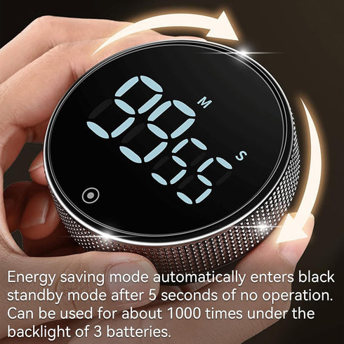 Digital Kitchen Timers, Magnetic Visual Timer with Large LED Display, Volume Adjustable for Cooking