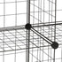 36 Pcs Wire Cube Plastic Connectors for Black Modular Closet Organizer and Metal Grid Shelving Unit