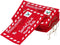 Letter Envelope to Santa Claus, 10pcs Christmas Candy Bag Tree Ornament Embroidery (Red)