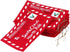 Letter Envelope to Santa Claus, 10pcs Christmas Candy Bag Tree Ornament Embroidery (Red)