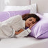 Love's cabin Satin Pillowcase for Hair and Skin, 2 Pack Standard Size, Light Purple, Similar to Silk