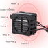 AYNEFY PTC Car Fan Air Heater: 100W 12V Energy Saving Constant Temperature Heater with Heating and Fan Modes for Small