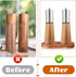 Molain 2.28 Inch Salt and Pepper Mill Tray, Acacia Wood Tray, Pepper Mill Holder & Rest, Inner Dia Fit Many Mills