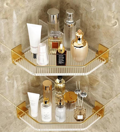 Shower Corner Caddy with Hooks , 2 Pack Luxury Organizer with Upgraded