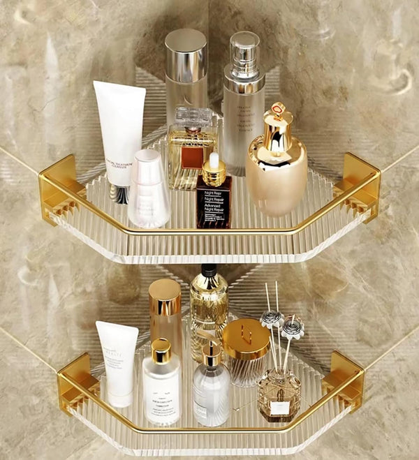Shower Corner Caddy with Hooks , 2 Pack Luxury Organizer with Upgraded