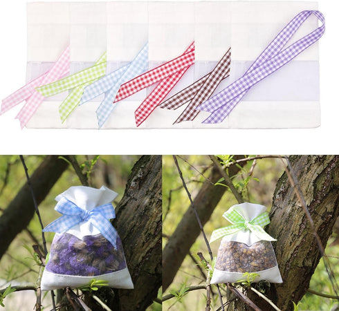 Sachet Empty Bags - Linen Fabric Organza Gauze Bags for Lavender, Spice, and Herbs