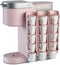 STORAGENIE Coffee Pod Holder for Keurig K-cup, Side Mount K Cup Storage for Small Counters (Pink)