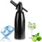 Atldmphic Soda Siphon,1L Sparkling Water and Soda Maker, Portable Carbonated Water Machine, Aluminium