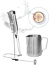 Ozeri Deluxe Milk Frother with 12 oz Frothing Pitcher in Stainless Steel and Extra Whisk Attachment