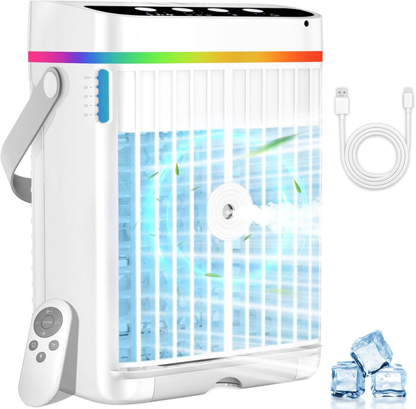 Portable Air Conditioners, 1250ml Mini Air Conditioner Portable Air Cooling Fan Air