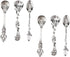6PCS Vintage Carved Coffee Spoons, Tiny Espresso Spoons, Creative Tableware Mixing Spoons for Coffee Bar